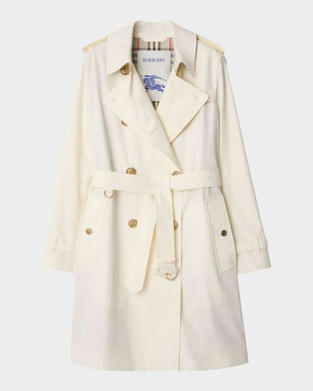 Kensington Belted Double-Breasted Trench Coat